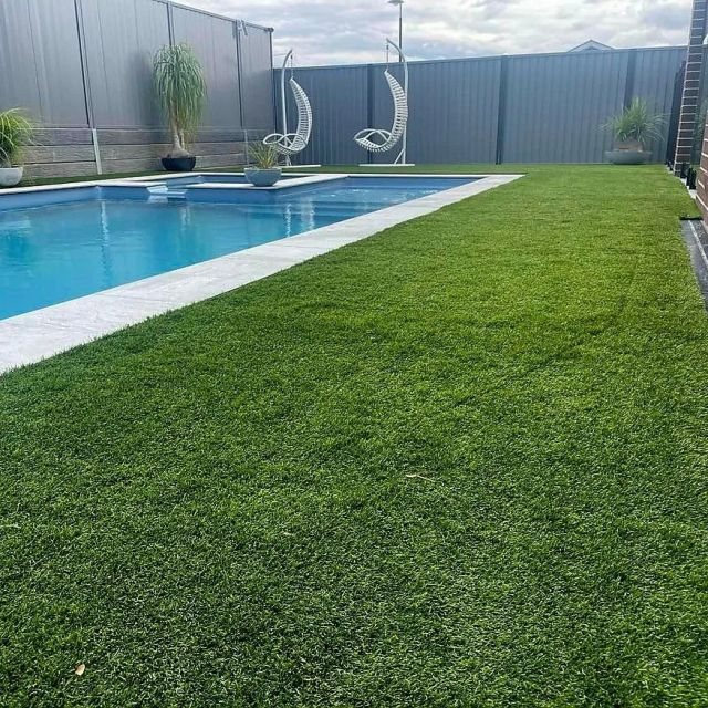 Recent artificial grass installation, Mandurah
